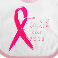 thumbnail image 4 of Inktastic Faith Over Fear Breast Cancer Awareness with Pink Ribbon Boys or Girls Baby Bib, 4 of 4