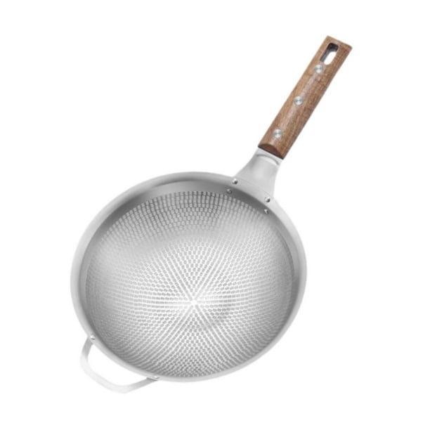 Cuchara espumadera de acero inoxidable resistente con mango Colador Cucharón espumador Cocina Mediano 46cmx25cm
