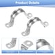 thumbnail image 2 of Uxcell 20-Pack Abrazaderas de Conducto, 1-9/16 in Abrazadera de Tubería Rígida de Acero Inoxidable M40 Soporte en U para Fontanería, 2 of 7