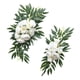 thumbnail image 3 of 2 piezas de guirnalda de flores artificiales para centro de mesa de boda, hecha a mano Blanco, 3 of 9