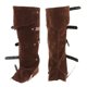 thumbnail image 4 of Fundas para botas de disfraz, polainas medievales de caballero guerrero, accesorios para disfraz, botas de PU Marrón, 4 of 8