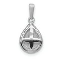 thumbnail image 7 of 14K White Gold Diamond Teardrop Pendant (0.251Cttw), 7 of 7
