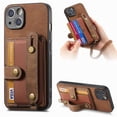 thumbnail image 1 of For Iphone 15 Plus Retro Cross Wristband Wallet Leather Back Phone Case(Brown),iPhone 14 Pro Max, 1 of 8