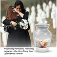 thumbnail image 4 of Urns For Human Ashes Adult Female Mom - Cremation Urns For Burial - Small Urns For Human Ashes Keepsake - Cremation Urns For Adult Ashes Women - White Phoenix Funeral Urn (Size-3",2 Pcs), 4 of 5