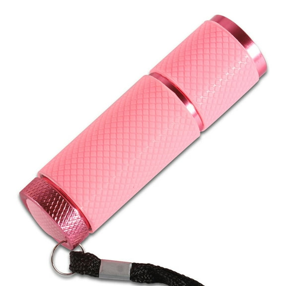 Mini UV Lamp For Gel Nails LED Flashlight Portable Nail Dryer Nail Art Tools UV LED Nail Lamp-Pink