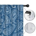 thumbnail image 4 of Blackout Kids Curtains,Blue Pioneer Flower and Paisley Pattern Childrens Insulated Curtains Set Of 2,Bedroom Essentials,Toddler Room Decor 52x84in(132x213cm), 4 of 5