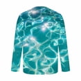 thumbnail image 5 of VBVC Men's UPF 50+ Long Sleeve Rash Guard T-Shirt,Colorful Swirl Quick Dry Lightweight Swim Shirt For Men,Mint Green,S-5XL, 5 of 5