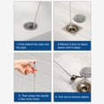 thumbnail image 3 of Sewer Four-claw Sink Drain Clip Hook Bathroom Kitchen Cable Unlocker Black PP Material Softness Toilet Dredge Pipe, 3 of 14