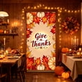 thumbnail image 6 of Fall Door Cover Thanksgiving Decorations Maple Leaves Thanksgiving Banner Fall Decor | Fall Decor for Indoor Outdoor Thanksgiving Themed Door Banner, Fall Decorations Supplies-70.8 × 35.4inch, 6 of 6