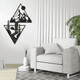 thumbnail image 4 of Decoración de pared con temática de paisaje, decoración de pared de metal con montaña, letrero de pared, regalo de pared de metal, arte de pared triangular para habitación, 4 of 6