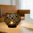 thumbnail image 5 of Spherical Candlestick Hollowed Moroccan Lights Holiday Vintage Decoration Old Home Crafts Ornaments Iron Candle Holders Home Decor, 5 of 5