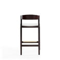 thumbnail image 6 of Home Square 37" Faux Leather Barstool in Ivory & Dark Walnut - Set of 3, 6 of 6