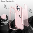 thumbnail image 5 of JETech Glitter Case for iPhone 13 Pro Max 6.7-Inch, Bling Sparkle Shockproof Phone Bumper Cover, Cute Sparkly for Women and Girls (Pink), 5 of 7