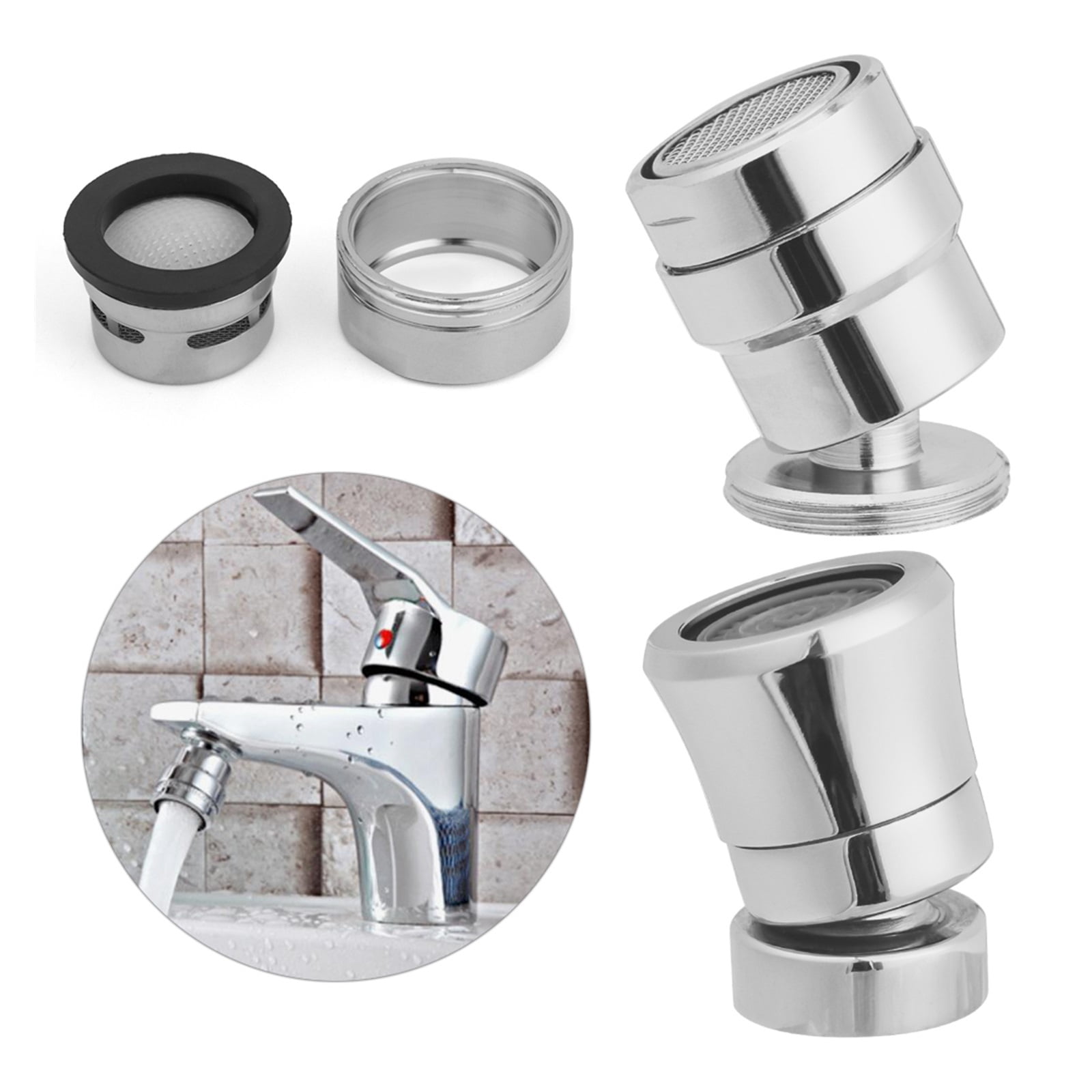 Faucet Aerator,360° Swivel Water Saving Faucet Nozzle Sprayer Tap Aerator Outlet Swivel Tap Head Sink Mixer Kitchen Supplies ,Water Saving