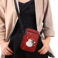 thumbnail image 4 of XYZCANDO Father Christmas Small Crossbody Bags for Teen Girls Heart Cellphone Messenger Handbag with Zipper Stylish Cross Body Phone Purse with Strap for Running Shop Travel, 4 of 7
