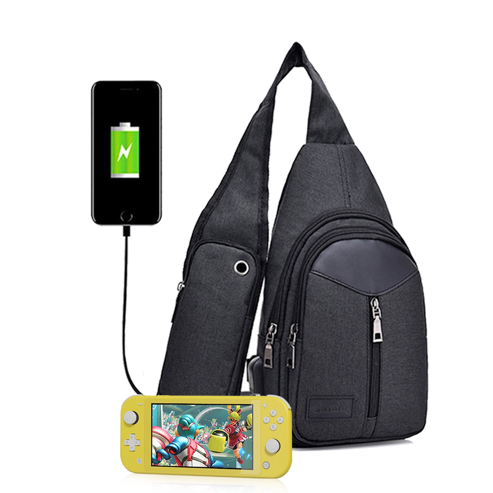Backpack USB interface and Charger Cable Travel Shoulder Bag Charging Accessories