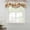 Beige, variant on Botanical Mushrooms Tie Up Valance Curtains for Windows, Kitchen Curtains Window Treatments, Retro Fall Wild Flowers Farmhouse Short Window Shades Valances for Bedroom Bathroom Cafe 54"x18"
