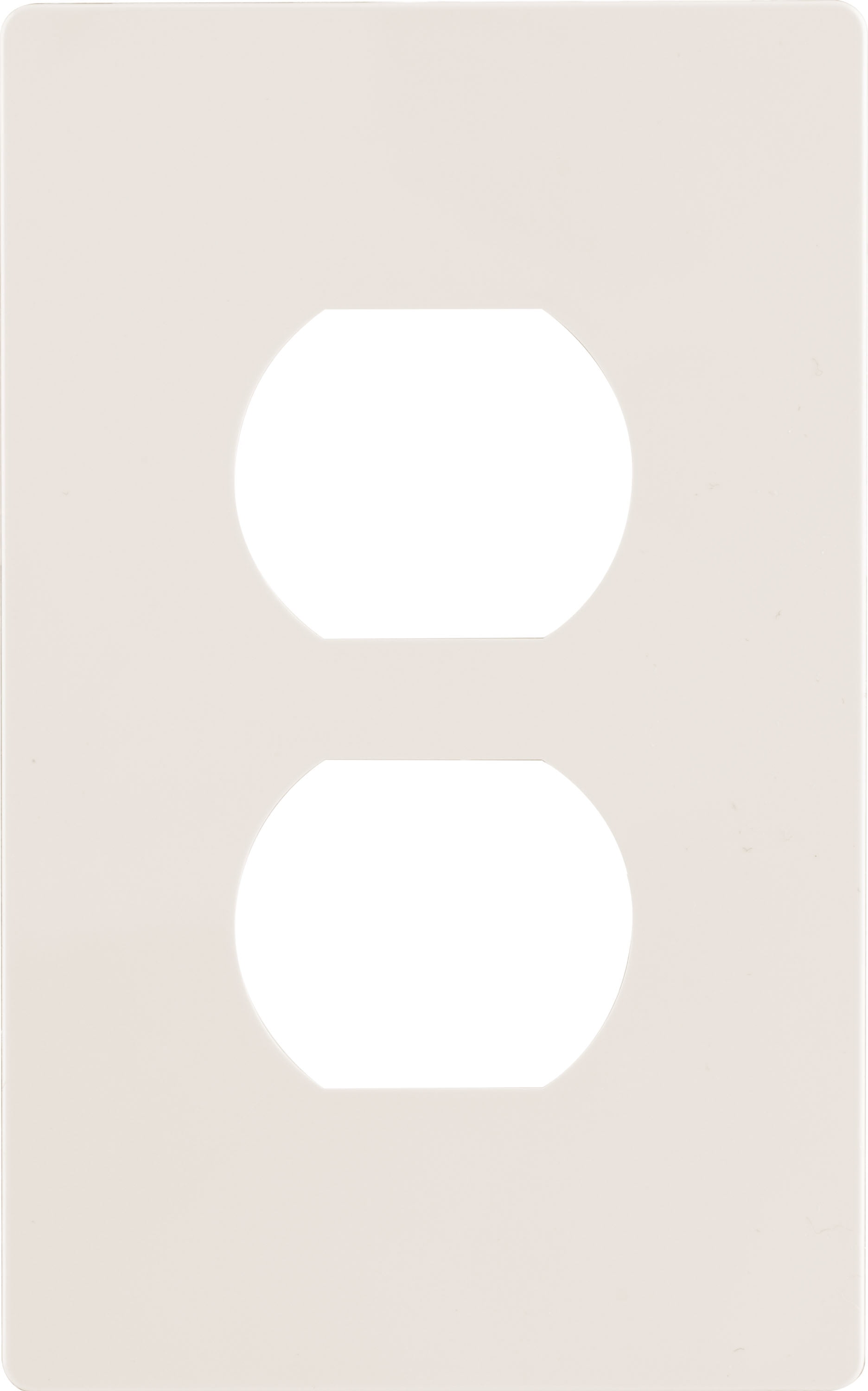 Ultra Pro Screwless Wallplate, Outlet Plate, Duplex Receptacle, Almond
