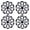 White&Black, variant on 4Pcs/set 13 inch Hubcaps Wheel Cover Replacement 13" Hub Caps Universal Wheel Rim Cover ABS Material Exterior Accessories Snap On Car Truck SUV -13-Inch Silver, LACQUER