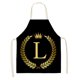 thumbnail image 1 of Delantal de cocina de lino - Delantal de cocina sin mangas de lino de algodón con estampado de letras Wmkox8yii FHAKJF1453, 1 of 1