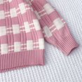 thumbnail image 5 of Odeerbi 3-8 Years Kids Girls Winter Outfits Plaid Long Sleeve Sweater with Bodycon Skirt Two-piece Set Bow Tie Knitted Short Skirt Set Kids Girls Clothes, 5 of 5