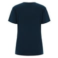 thumbnail image 6 of DondPO Tshirts for Women,Short Sleeve Shirts Women's Casual Comfort V-Neck Solid Color Pocket Loose Fit Short Sleeve Shirt V Neck T Shirts,Basic Tees, Items,Navy L, 6 of 9