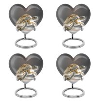 SUBSH Mini Turtle Urn - Heart Shaped Urn - Adult Urns for Human Ashes Women - Urn for Ashes for Women - Urn for Ashes Adult Male - (Size - 3 inch Pack of 4)