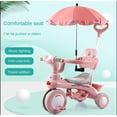 thumbnail image 2 of Triciclo para bebé, bicicleta de Pedal para niños de 1 a 3 años, herramienta para caminar en coche, bicicleta de tres ruedas, cochecito infantil con luz musical zhangmengya LED, 2 of 2