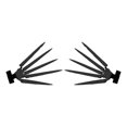 thumbnail image 1 of Un par de dedos articulados de Halloween, extensiones de dedos articulados impresos en 3D MABOTO Negro/2, 1 of 7