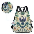 thumbnail image 5 of FORMRS Women's Travel Backpack Purse Anti-Theft Hidden Pockets Casual Shoulder Bag, Green Animals Pattern, 5 of 7