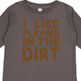 thumbnail image 4 of Inktastic I Like Playing in the Dirt Boys or Girls Long Sleeve Toddler T-Shirt, 4 of 5