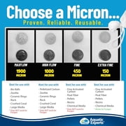 Aquatic Experts - High-Flow Mesh Media Filter Bags with Drawstring - Ideal for Aquarium Filtration, 4 Pack, 3 x 8