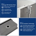 thumbnail image 5 of 33 inch Farmhouse Sink, 33" x 22" Apron Front Kitchen Sink, Stainless Steel Farmhouse Tank Workstation Single Bowl workstation Basin, 16 Gauge Deep Single Bowl Kitchen Farm Sinks with Accessories, 5 of 9