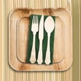thumbnail image 3 of Smarty Silhouette Birch Wood Eco Friendly Disposable Wooden Cutlery Set (600 Guests), 3 of 6