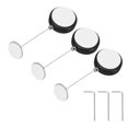 thumbnail image 1 of Uxcell Cable Retráctil de Control Remoto de 4.9 pies, 5.29 oz, 3 Piezas de Lanyard de Seguridad para Control Remoto con Correa Ajustable y Tapa de Hierro Redonda para Showroom de TV, Negro, 1 of 7