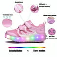 thumbnail image 2 of Yunkctuk Children's Roller Sports Shoes, Boys' and Girls' Sports Shoes, Children's Fashionable LED Roller Sports Shoes., 2 of 7