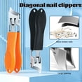 thumbnail image 6 of Wide Opening Anti, 2026 New Professional Slant Head Nail Clipper - Wide Opening Anti-Splash Design for Thick & Ingrown Toenails, Easy-Grip Ergonomic Clippers for Men and Women(Black,2PC), 6 of 7