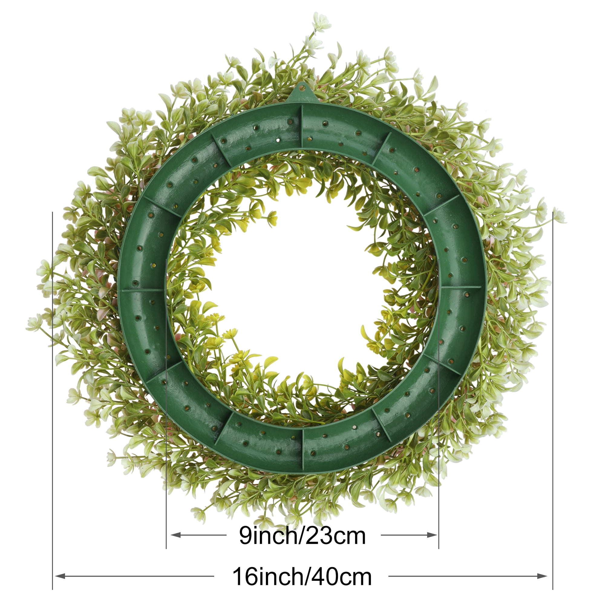 Unique Bargains Eucalyptus Wreaths for Front Door Artificial Decorations Wreaths Pink