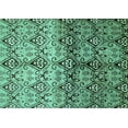thumbnail image 1 of Ahgly Company Indoor Rectangle Abstract Turquoise Blue Modern Area Rugs, 5' x 8', 1 of 4