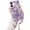 Purple, variant on for iPhone 16 Case,Cute Bling Glitter Sparkle Stunning Stones Diamond Rhinestone 3D Handmade Pearl Rose Flower with Wrist Lanyard for Women Girly for iPhone 16 (Pink)