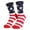 Red, variant on American Flag Socks for Men Women Funny 4th July Socks USA Patriotic Freedom Day Gifts Stocking Stuffers for Patriot Dark Blue1 One Size