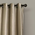 thumbnail image 2 of Prima Velvet Solid Room Darkening Window Curtain Taupe Set 38X84, 2 of 2