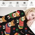 thumbnail image 3 of Christmas Corgis Dog Flannel Fleece Throw Blanket Cute Cartoon 50x60 Inches Soft Blanket for Couch,Cozy,Warm,Lightweight, 3 of 6