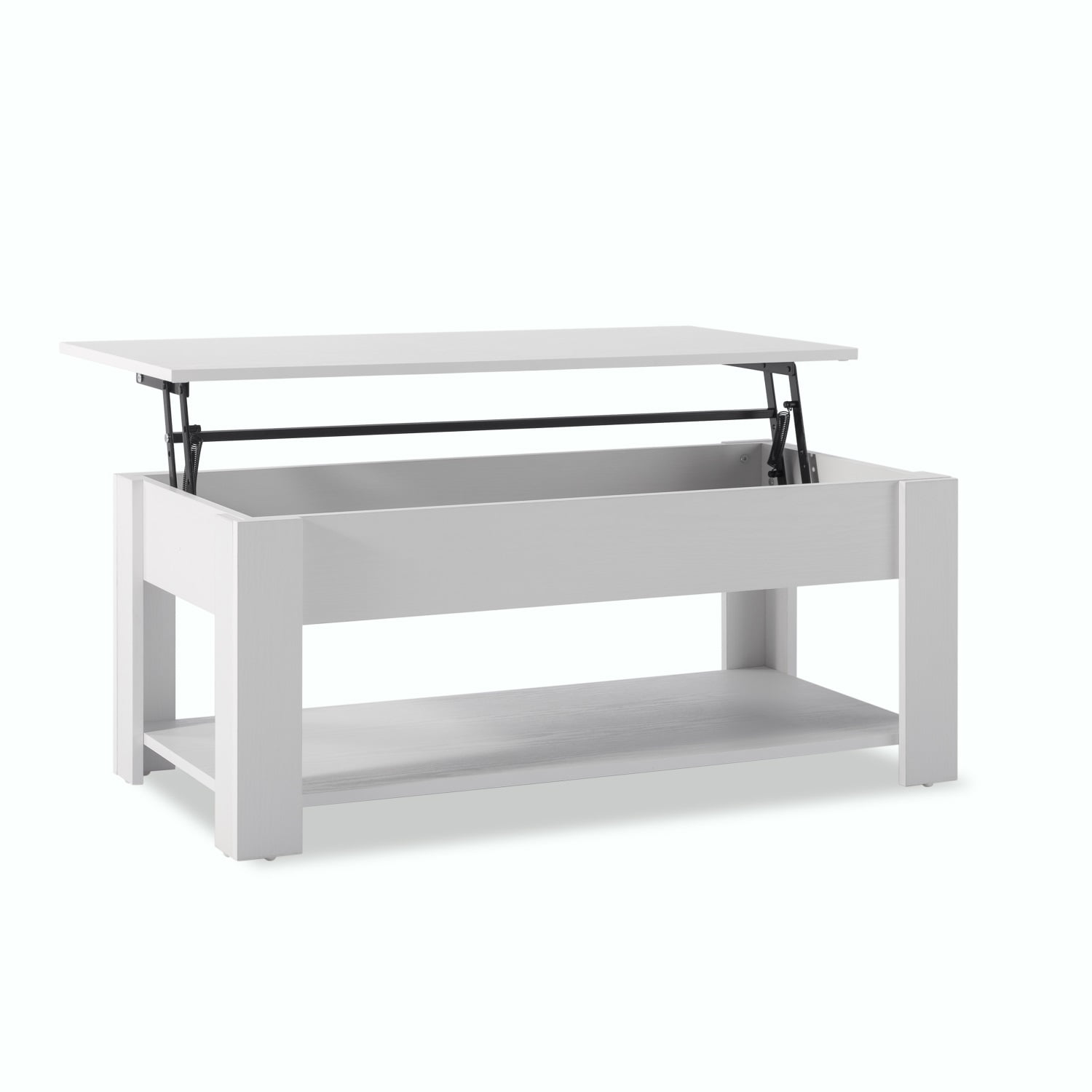 Kadyn Lift Top Extendable Coffee Table, Modern Coffee Tea Table with Storage, MDF Coffee Table Side Table for Living Room, White Kadyn Lift Top Extendable Coffee Table, Modern Coffee Tea Table with Storage, MDF Coffee Table Side Table for Living Room, White