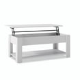 thumbnail image 6 of Kadyn Lift Top Extendable Coffee Table, Modern Coffee Tea Table with Storage, MDF Coffee Table Side Table for Living Room, White, 6 of 6
