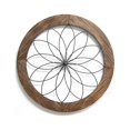 thumbnail image 1 of Hollow Round Anti-rust Hanging Pendant Design Art Metal Home Decor Outdoor Ornament Background Wall Home Resturant Room Type4, 1 of 8