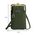 thumbnail image 1 of Bolsa cruzados de cuero de hombro para teléfono de mujer para billeteras para damas y niñas (verde) Likrtyny Para Estrenar, 1 of 7