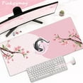 thumbnail image 1 of Pink Cherry Blossoms Mousepad Home Computer Table Large Pc Mouse Pad Art Sakura Keyboard Mause Rug Desk Mat Office Accessories, 1 of 5