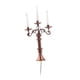 thumbnail image 4 of Lámpara de candelabros modelo a escala 1:87 para casa de muñecas, candelabros para mesa de arena. Bronce, 4 of 9