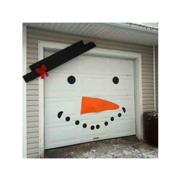 Simple Garage door snowman decals  garage door Style